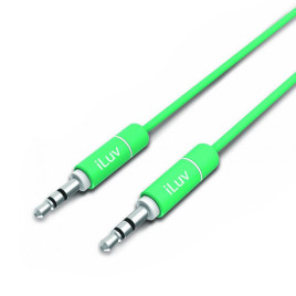 iLuv Premium Aux in Audio Cable 3ft - Green
