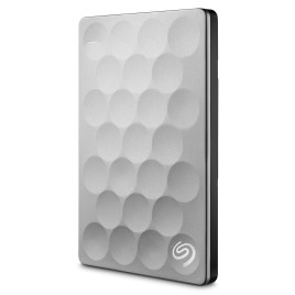 Seagate 2TB Ultra Slim Backup Plus Portable Hard Drive - Platinum 
