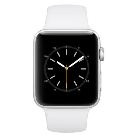 Apple Watch S2 42mm Silver Aluminum Case with White Sport Band