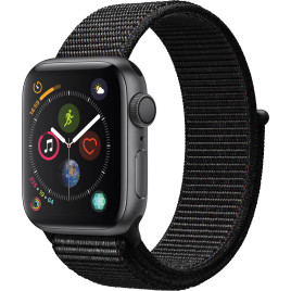 Apple Watch Series 4 GPS, 40mm Space Gray Aluminum Case - Black Sport Loop