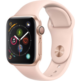 Apple Watch Series 4 GPS, 40mm Gold Aluminum Case - Pink Sand Sport Band