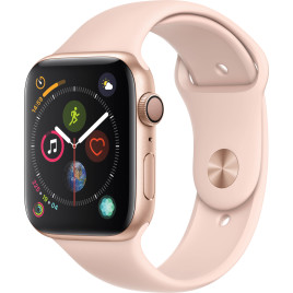 Apple Watch Series 4 GPS, 44mm Gold Aluminum Case - Pink Sand Sport Band.
