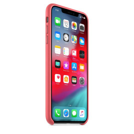 Apple iPhone XS Max Leather Case - Peony Pink
