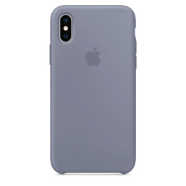 Apple iPhone XS Silicone Case - Lavender Gray