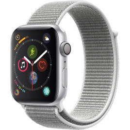 Apple Watch Series 4 GPS, 44mm Silver Aluminum Case - Seashell Sport Loop.