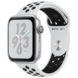 Apple Watch Nike+ Series 4 GPS, 44mm Silver Aluminum Case with Pure Platinum/Black Nike Sport Band