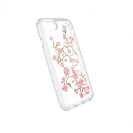 Speck iPhone 8/7/6/6S Presidio Clear + Print - Golden Blossoms Pink/Clear
