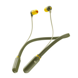 Skullcandy Inkd Plus Earphones Wireless - Moss/Olive/Yellow