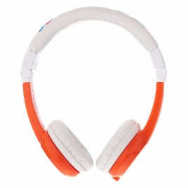 BuddyPhones Explore Foldable Kids Headphones Safe Volumen Limiting - Orange