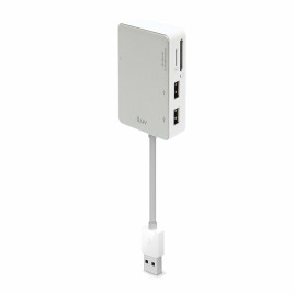 iLuv Card Reader with USB Hub - Blue