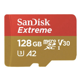 SanDisk Extreme 128GB MicroSD  w/SDXC w/Adpt C10U