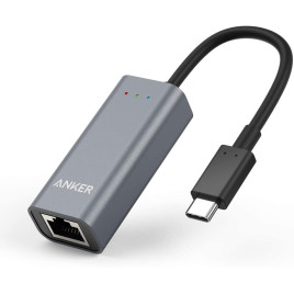 Anker adaptador USB-C a Ethernet portatil de 1 Gigabit 10/100/1000 Mbps, para MacBook Pro, iPad Pro 2019/2018 , ChromeBook, XPS , Galaxy S9/S8 y mas. 