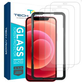 Tech Armor Ballistic Glass Screen Protector for Apple iPhone 12 mini - 3-Pack