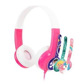 BuddyPhones Volumen Limiting Kids Headphones - Pink