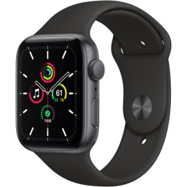 Apple Watch SE 40mm Aluminum Case with Black Sport Band - Space Gray