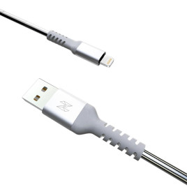 NCO PowerCord 1.2m Charge + Sync Cable Metal Covered - Silver