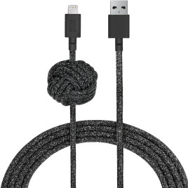 Native Union Braided Lightning Night Cable 3m - Cosmos Black