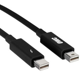 OWC 1m Premium Thunderbolt Cable – Black