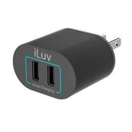 Universal Wall Charger Fast Smart Charging Dual USB 2.4A/12w
