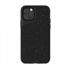 Mous iPhone 11 Pro Max Contour Case Speckled Black Leather