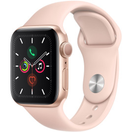 Apple Watch Series 5 GPS, 40mm Gold Aluminum Case - Pink Sand Sport Band