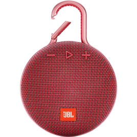 JBL Clip 3 Portable Waterproof Wireless Bluetooth Speaker - Red