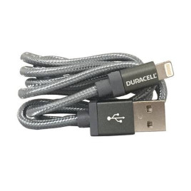 Duracell 3ft. Apple Lightning Charge Cable - Gunmetal Gray