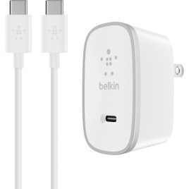 Belkin 15W With USB Type-C Cable 6FT - White