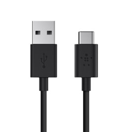 Belkin Cable USB-A a USB-C 6FT - Black