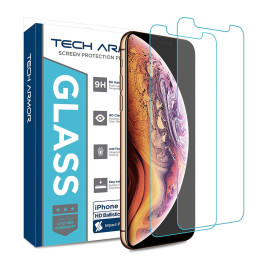 Tech Armor Apple iPhone X /Xs Ballistic Glass Screen Protector [2-Pack]