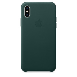 Apple iPhone XS Leather Case - Forest Green