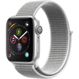 Apple Watch Series 4 GPS, 40mm Silver Aluminum Case - Seashell Sport Loop