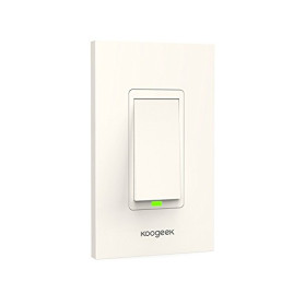 Koogeek Smart WiFi Light Switch for Apple HomeKit with Siri Remote on 2.4Ghz Network.