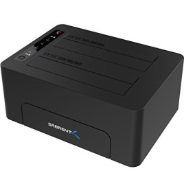 Sabrent USB 3.0 to Sata Dual Bay External Hard Drive Docking Station