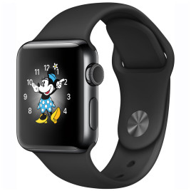 Apple Watch S2 38mm - Space Black Stainless Steel Case with Black Sport Band