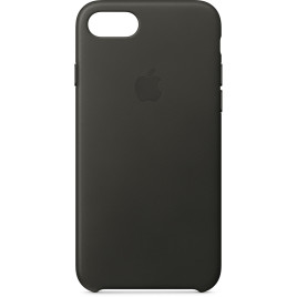 Apple iPhone 8/7 Leather Case - Charcoal Gray