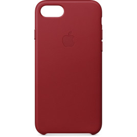 Apple iPhone 8/7 Leather Case - Red