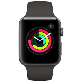 Apple Watch S3 38mm GPS Only - Space Gray Aluminum Case Sport Band - Gray