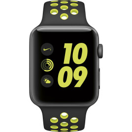 Apple Watch S2 Nike+ 38mm Space Gray Aluminum Case Black/Volt Nike Sport Band.