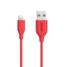 ‌Anker PowerLine Cable Lightning (6ft/1.8m) - Red