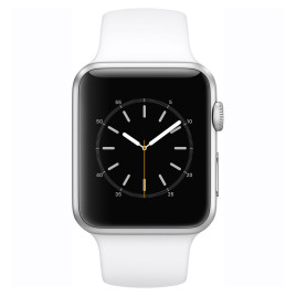 Apple Watch Sport S1 42mm Silver Aluminum Case with White Sport Band