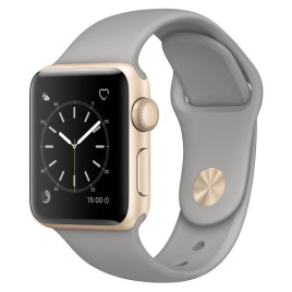 Apple Watch S2 38mm Gold Aluminum Case with Concrete Sport Band