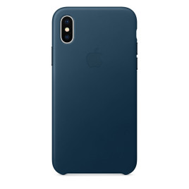 Apple Leather Case for iPhone X - Cosmos Blue