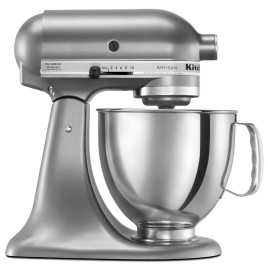 Batidora repostera KitchenAid, 10 velocidades, gris.