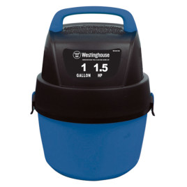 Aspiradora húmedo y seco Westinghouse, 1 galon, 1.5HP, azul.