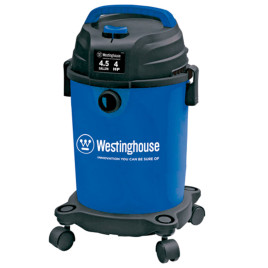 Aspiradora húmedo y seco Westinghouse, 4.5 galones 4HP, azul.