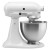 Batidora repostera KitchenAid 10 velocidades, blanca.